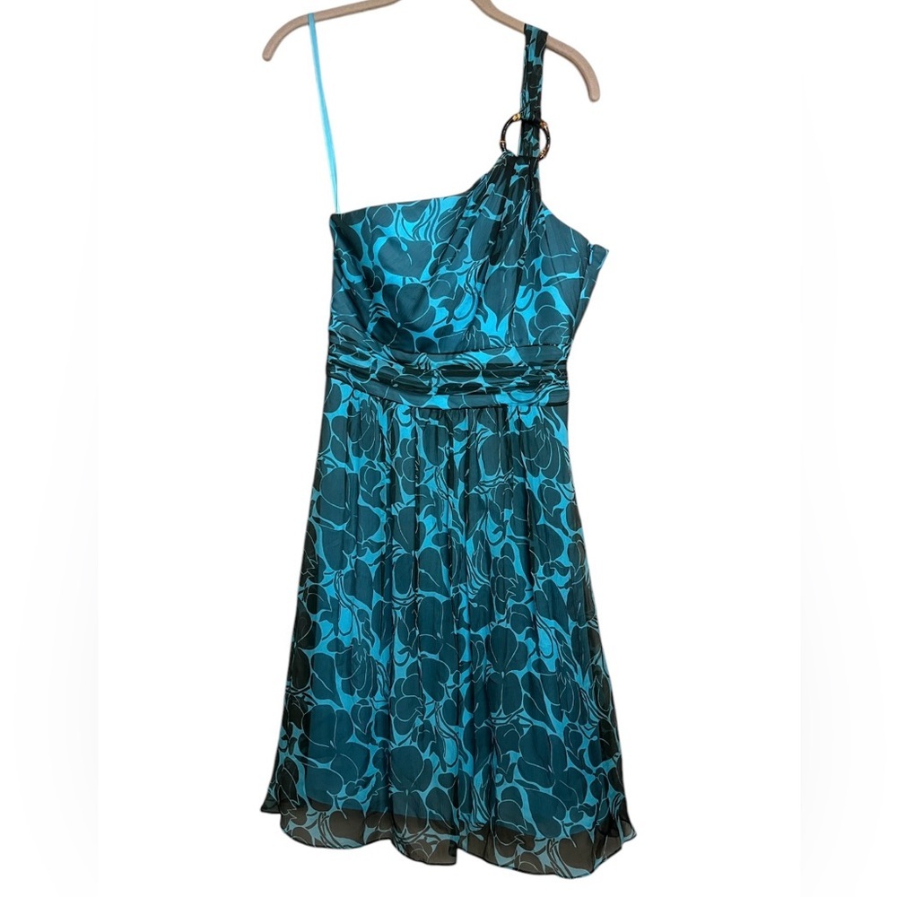 Milly of New York Silk One Shoulder Cocktail Dress Size 4